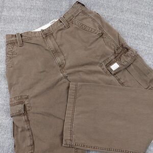Levis Cargo Pants Men 34x32(Fit 34x31) Brown Loose Straight Workwear Utility Y2K